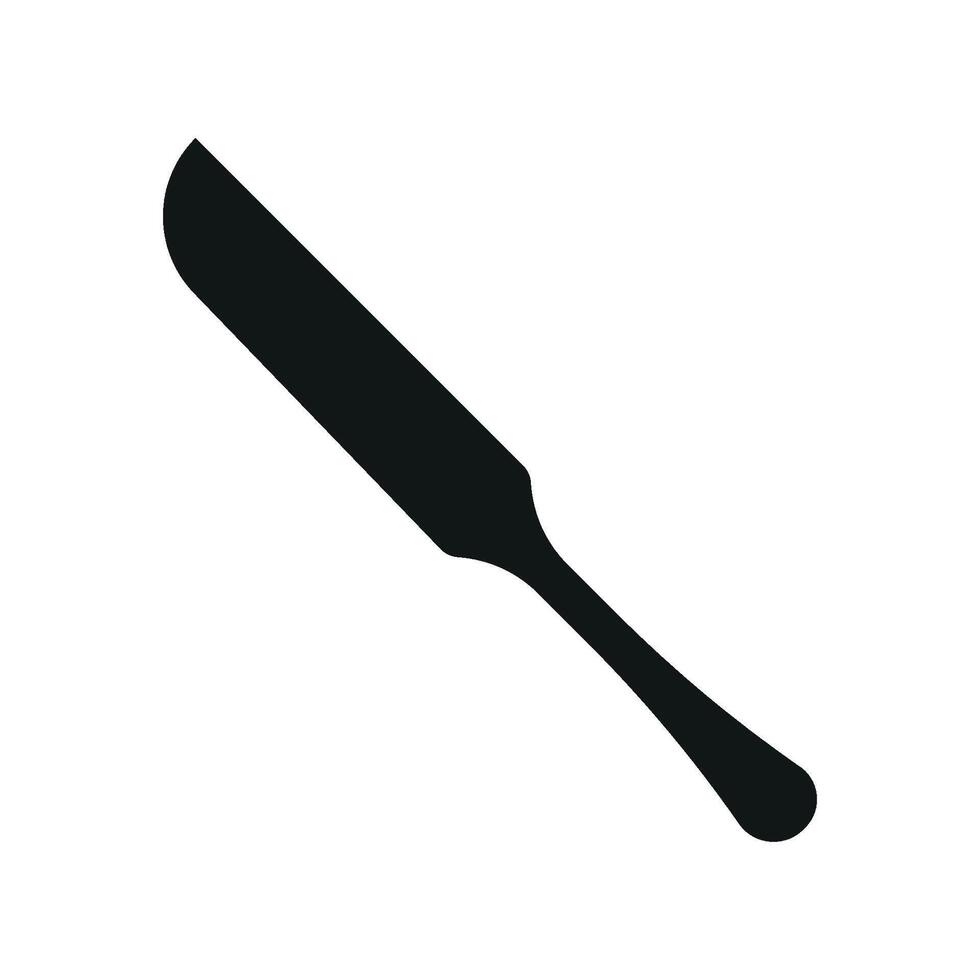 Knife icon emphasizes clean cuts, cooking techniques, and daily use in food preparation and kitchen illustrations vector