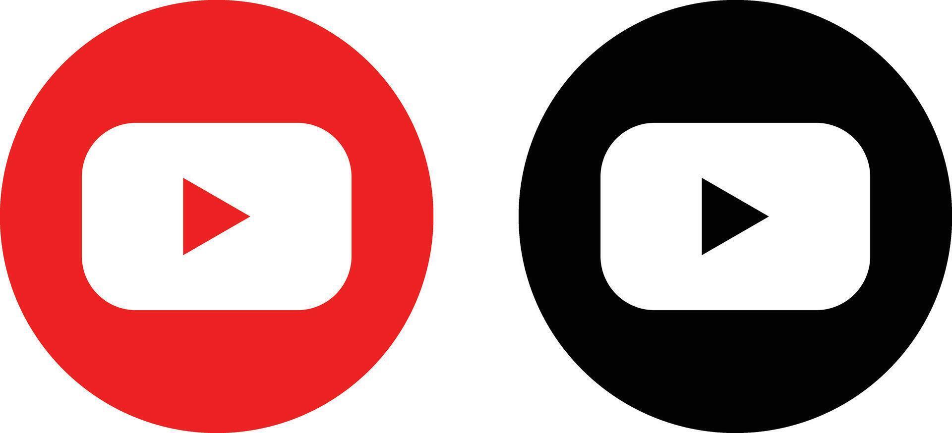 YouTube Logo Icon . YouTube Logo . YouTube Logo. Editorial Use Only. vector