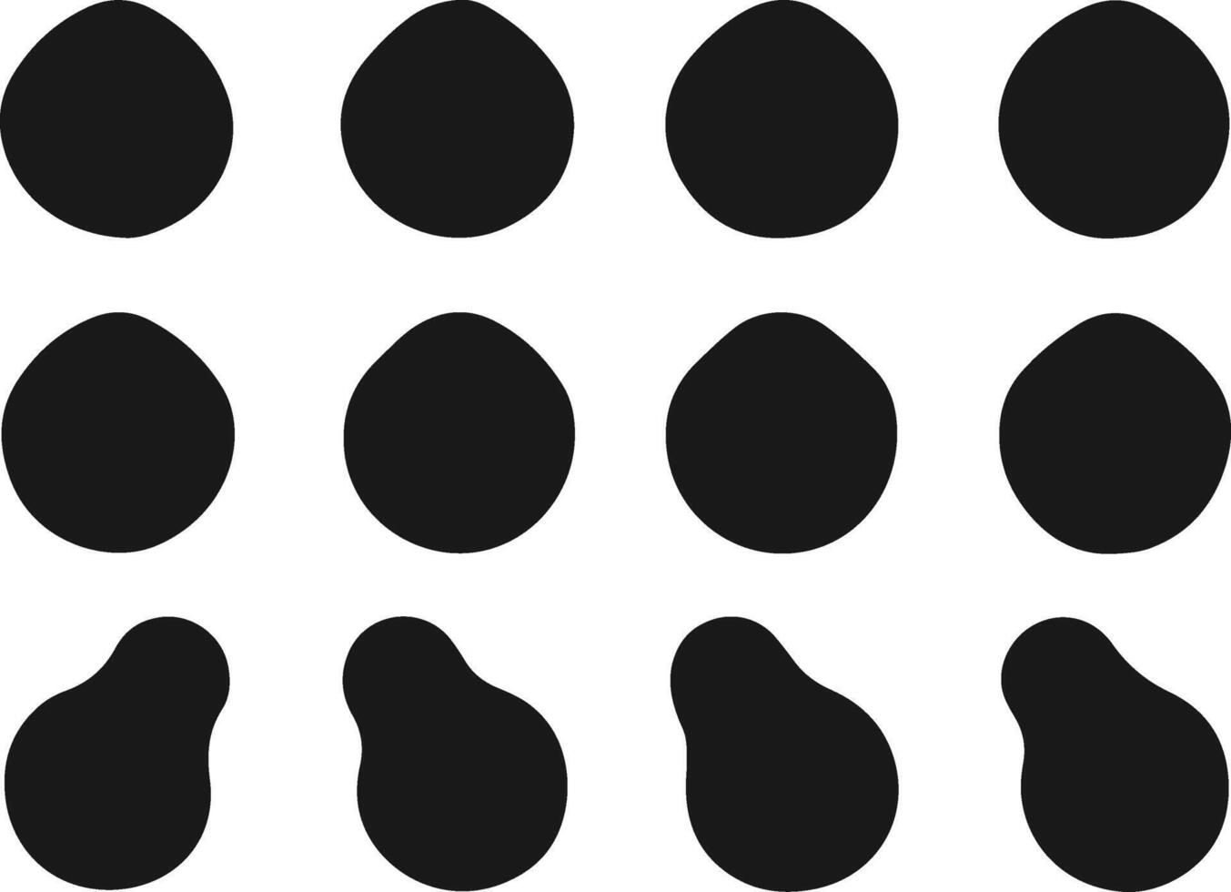 Blob Shape Bundle. Set of irregular Shape. vector