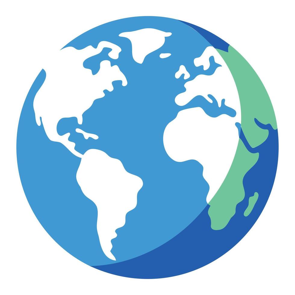 World Map Icon Art vector