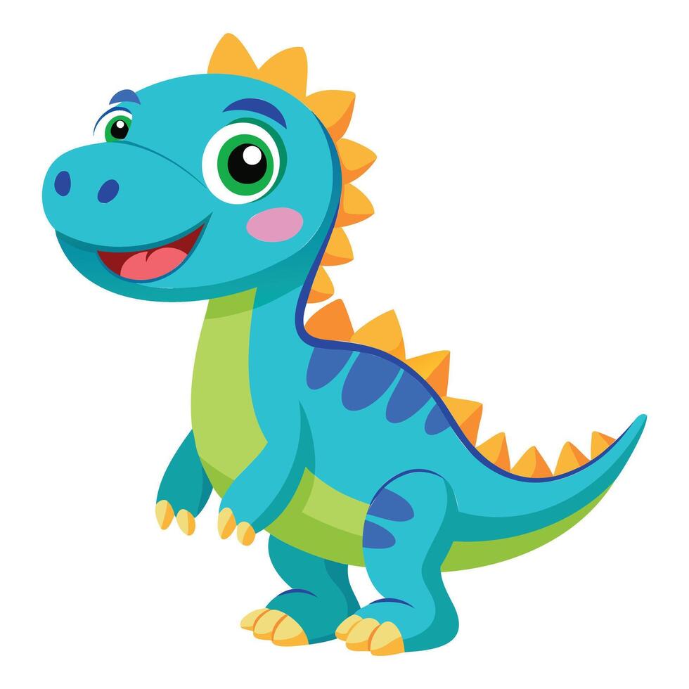 Funny Baby Dragon Mascot Art vector