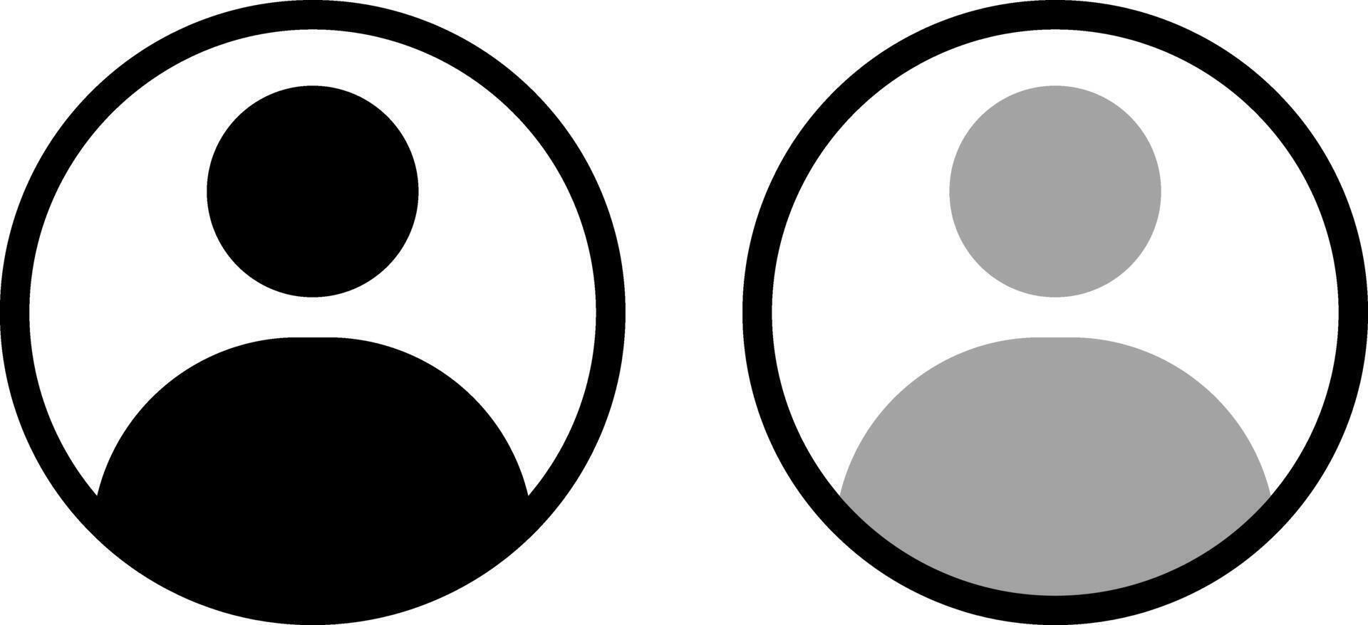 User icon set. gender neutral signs. profile picture. Suitable for social media profiles. screensavers and as a template. photo placeholder vector