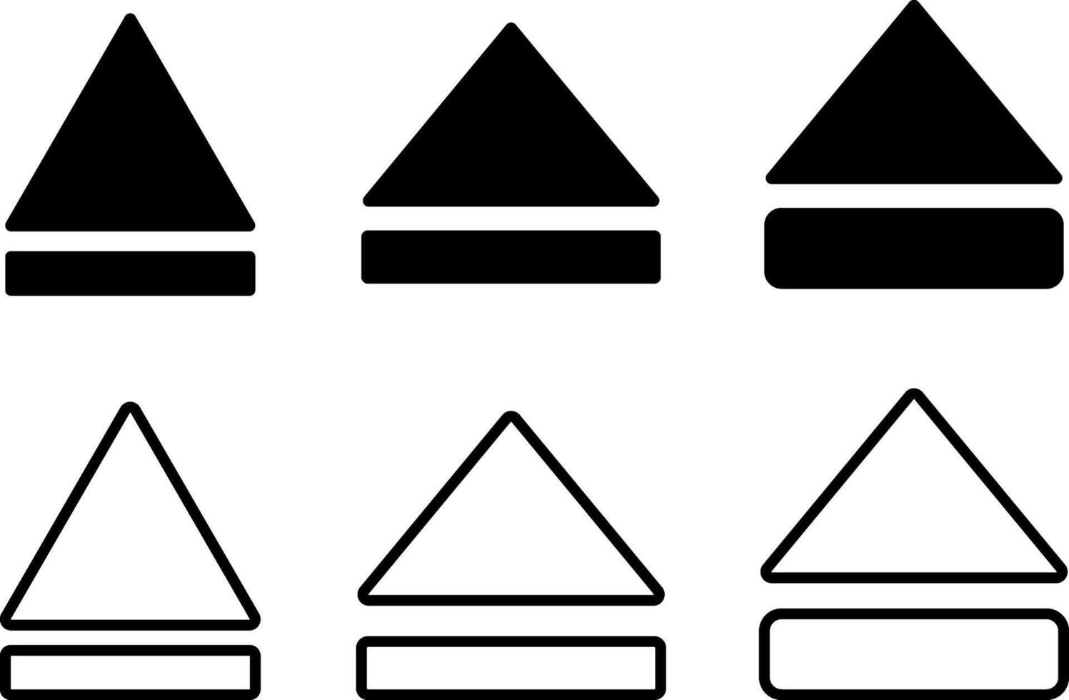 Eject icon. features icons sign. Arrow symbol. Social media element vector