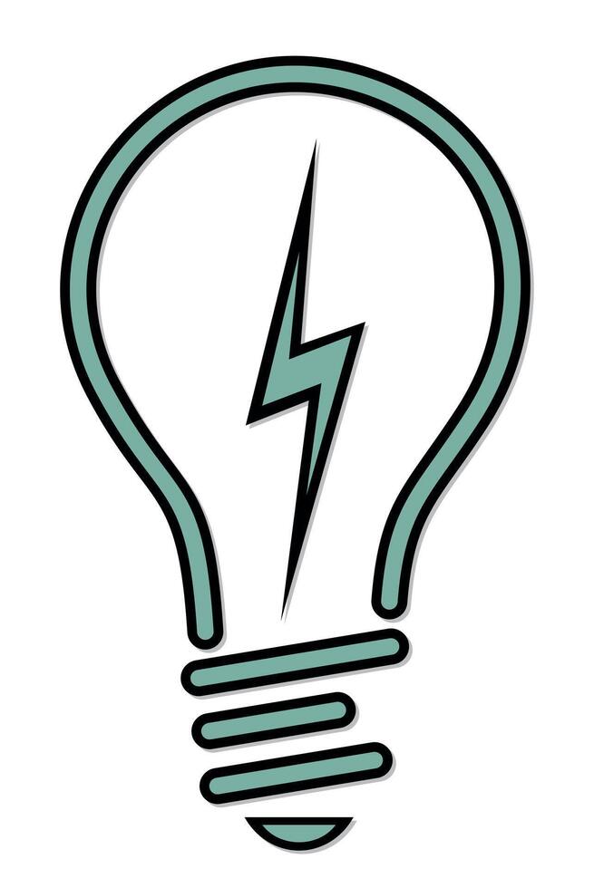 Symbol of electric lamp. vector