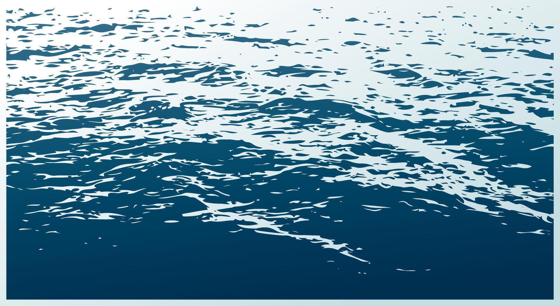 The Sea landscape. vector