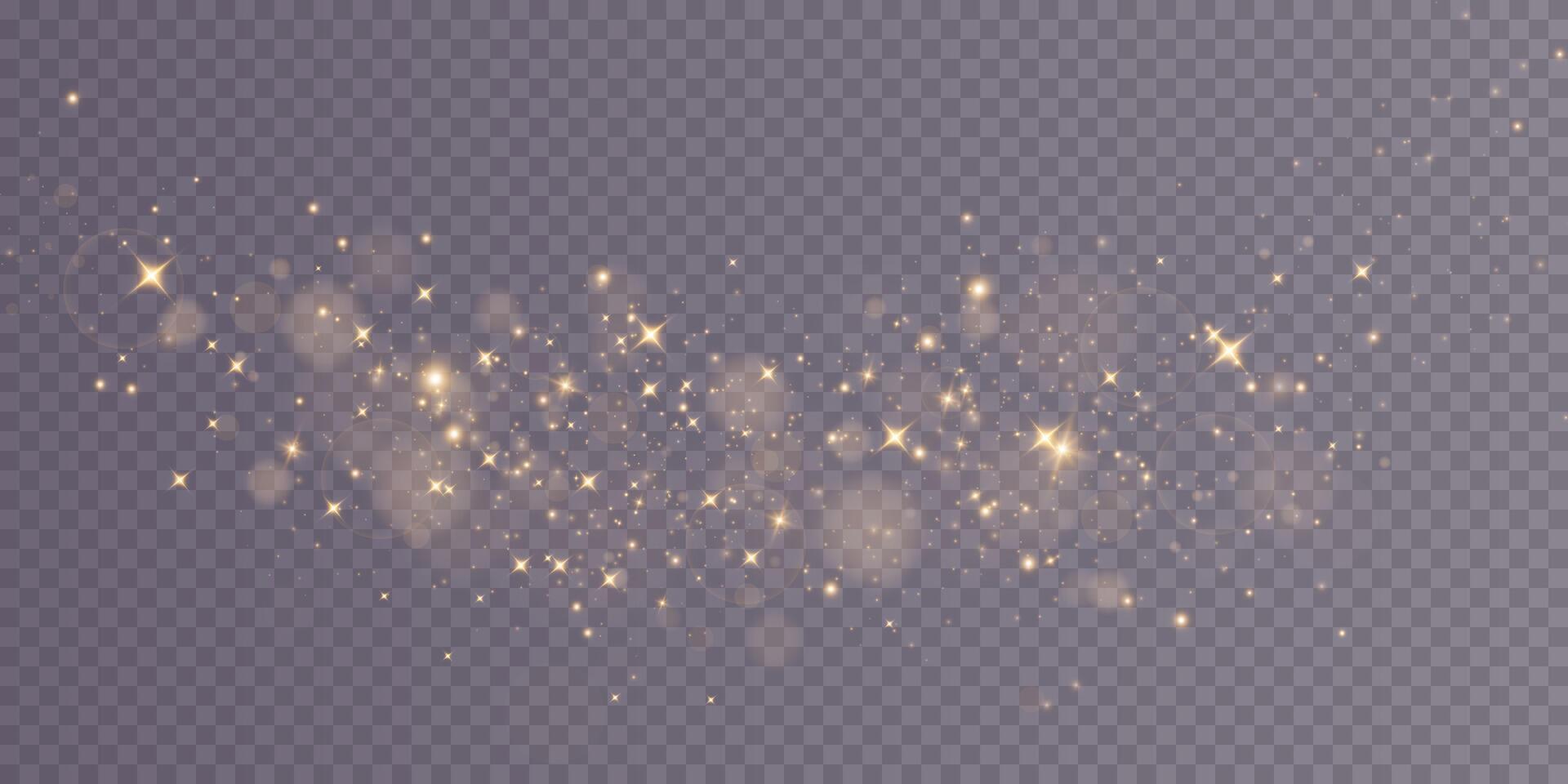 Explore Golden Sparkles and Beautiful Bokeh Effects Designed for Creative Design Projects and Artworks vector