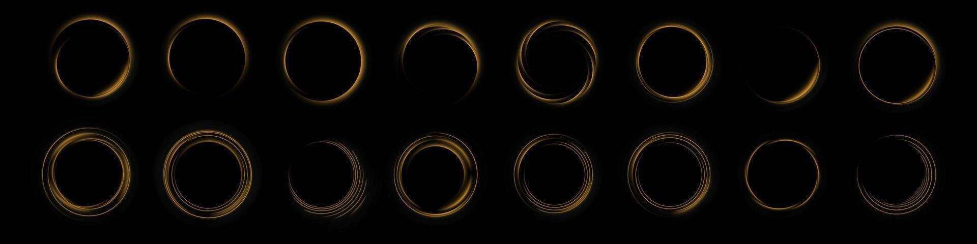 Phases of the Moon Representation creatively illustrated through the use of circular shapes and designs vector