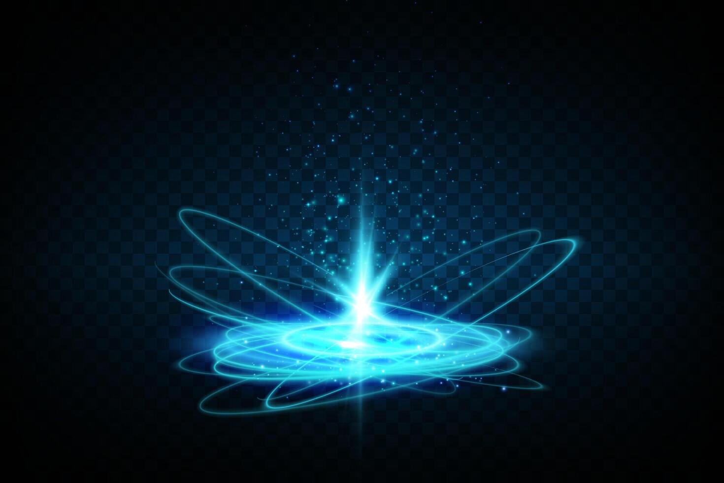 An Illustration showcasing a Dynamic Electric Spark and a Light Burst which captivates the viewers attention vector