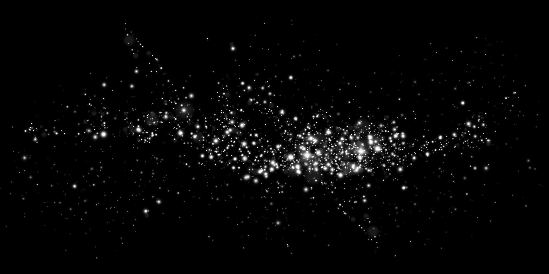 Astral Particles are Illuminating the Infinite Cosmic Void with Celestial Beauty and Wonder in the Universe vector