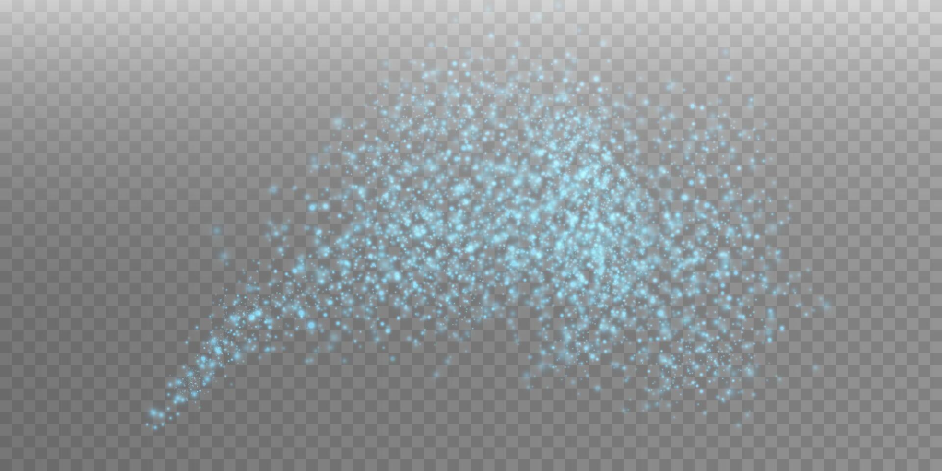 Azure Glitter Particles Perfectly Suitable for Various Background Effects and Creative Design in Numerous Applications vector