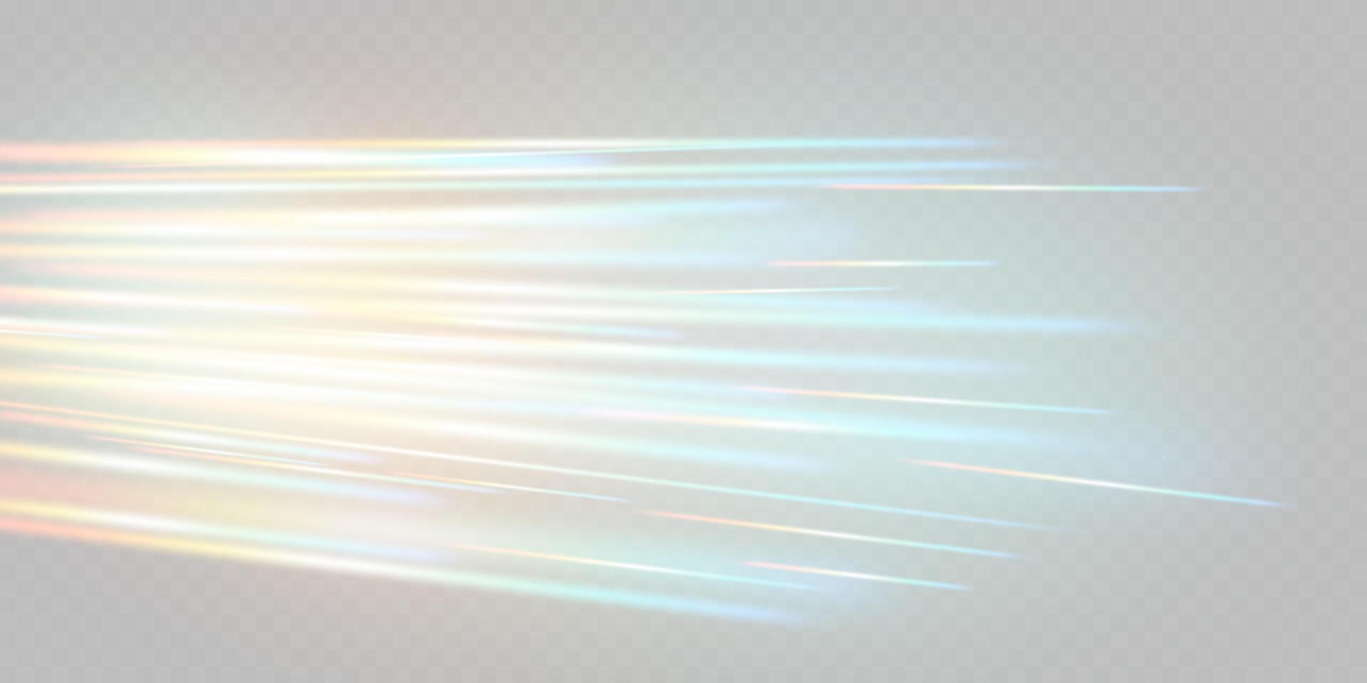 Dynamic Design Featuring Abstract Light Streaks Enhanced by Soft Hues Combined With a Unique Motion Effect vector