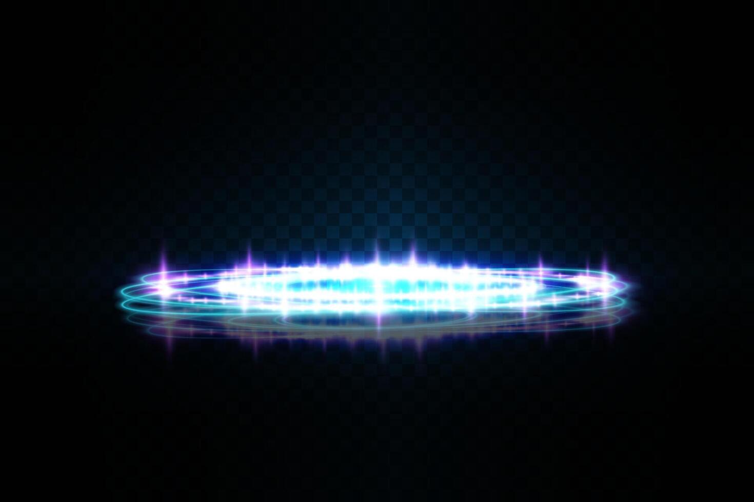 Dynamic Light Waves Against a Dark Background Showcase Dazzling Sparkles, Stunning Effects, and a Bright Glow vector