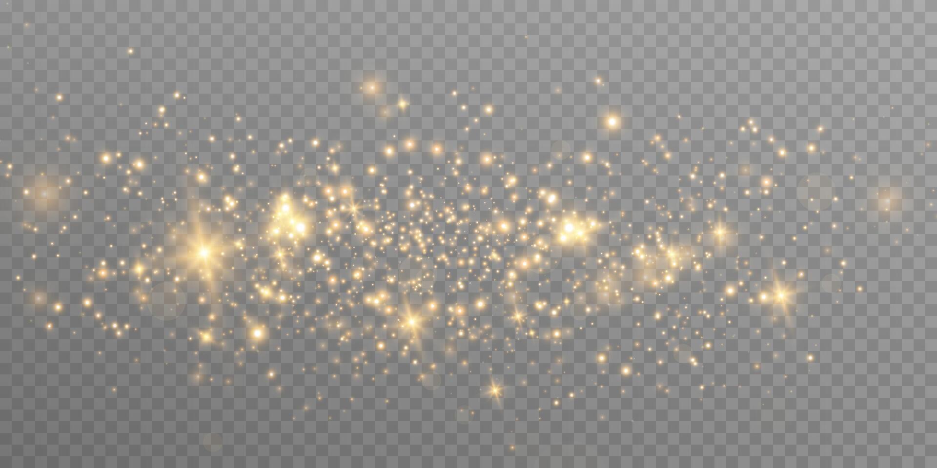 Explore the Golden Sparkles Glitter Effect, perfect for enhancing your design projects and creativity vector