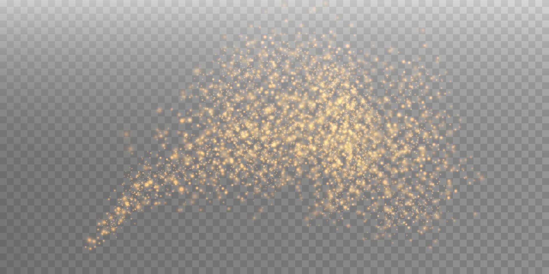 The Golden Glitter Sparkle Effect is perfect for enhancing various creative design projects and aesthetics vector