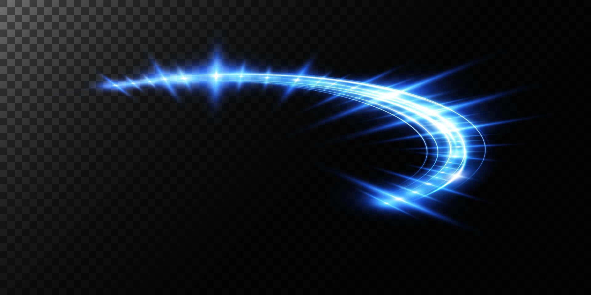 Experience a vibrant Dynamic Blue Light Effect featuring mesmerizing Sparkles and Glows that enhance visual appeal vector