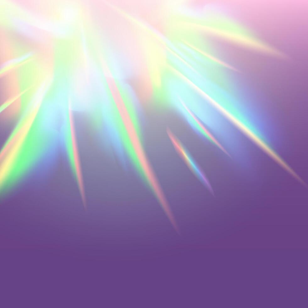 A Colorful Light Burst with a Soft Gradient Background Creating a Captivating Visual and Aesthetic Appeal vector