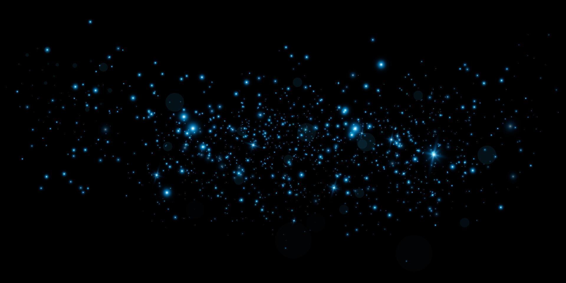 Starry Night A Stunningly Beautiful Array of Radiant Light Illuminate the Dark and Vast Spaces of the Universe vector