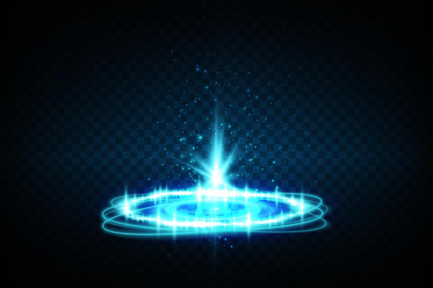 An Energizing and Dynamic Bright Energy Burst featuring Beautiful Circular Patterns with an Enchanting Blue Glow vector