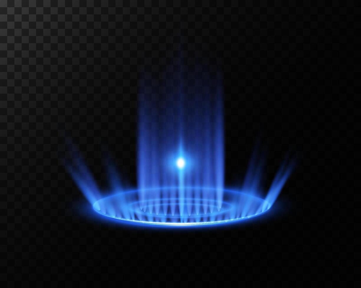 Stylish and Elegant Blue Light Beam Radiating with Stunning Energy Effect Spreading Across the Visual Display vector