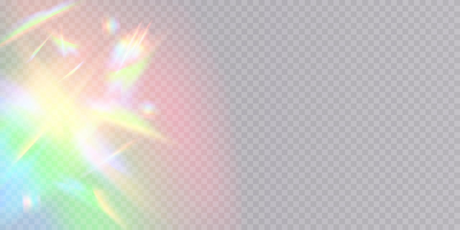 A collection of Colorful Light Flare Elements that are perfect for enhancing various Design Projects creatively vector