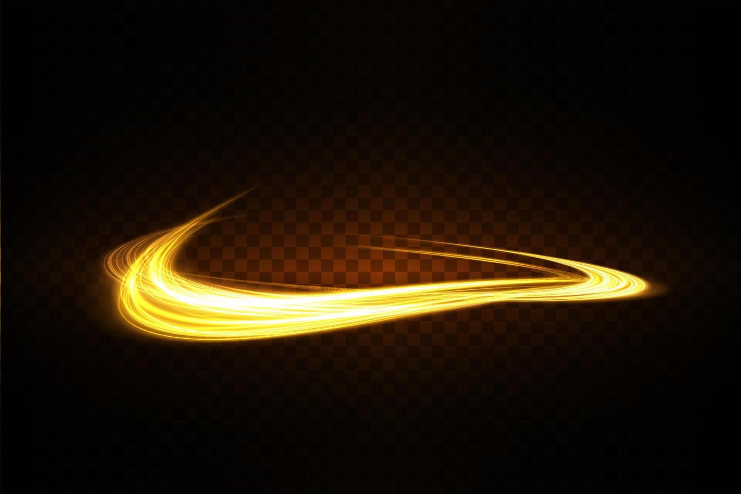 Explore the Golden Light Swirl Effect designed specifically for creative and modern design projects vector