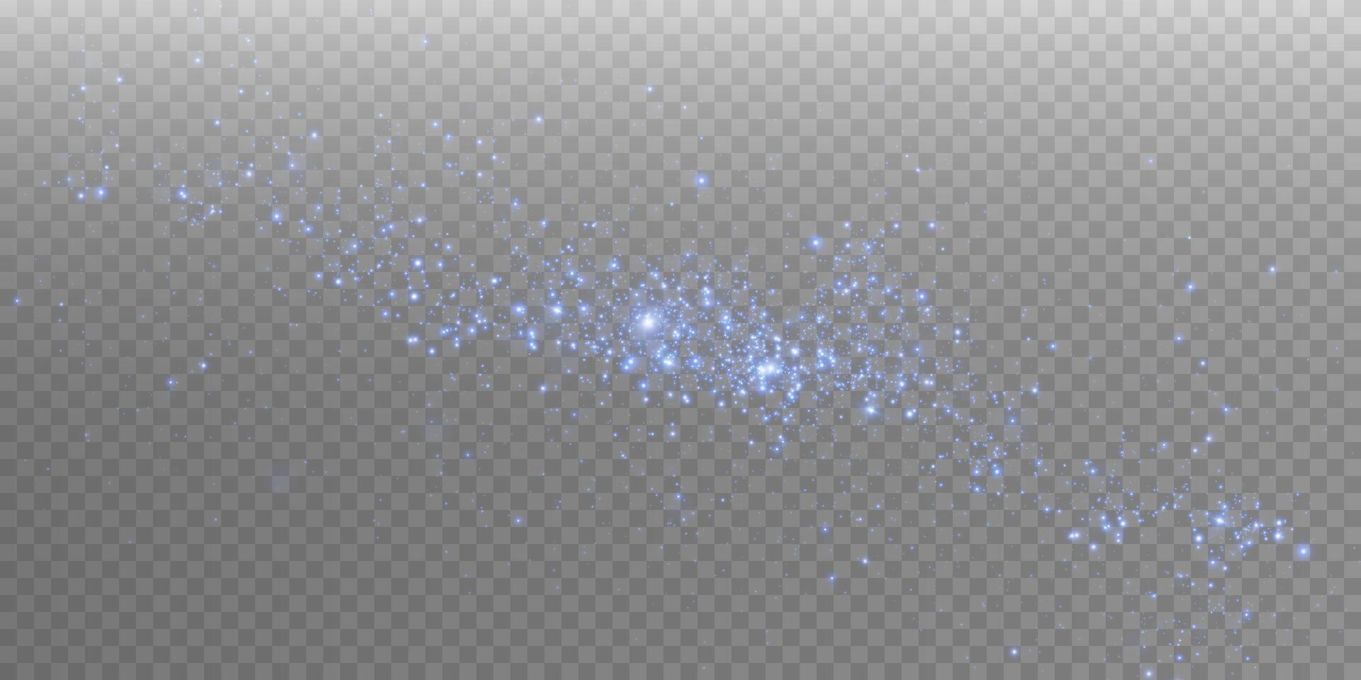 Shimmering Blue Particles Glimmering in an Enchanting Cosmic Atmosphere Filled with Magic and Wonder vector