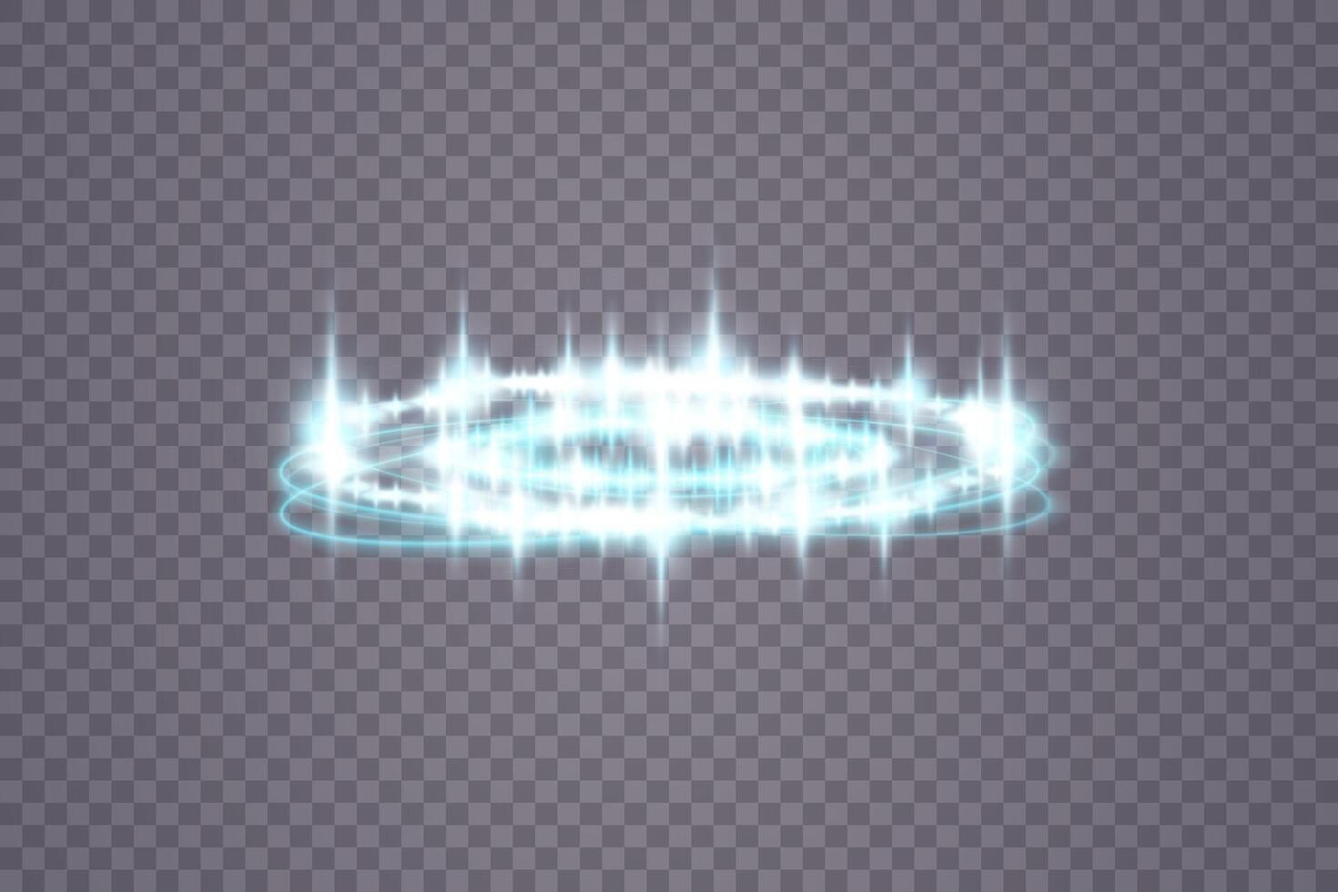 A Stunningly Illuminating Glowing Energy Ring, Adorned with Captivating Sparkles Effect and Various Colorful Highlights vector
