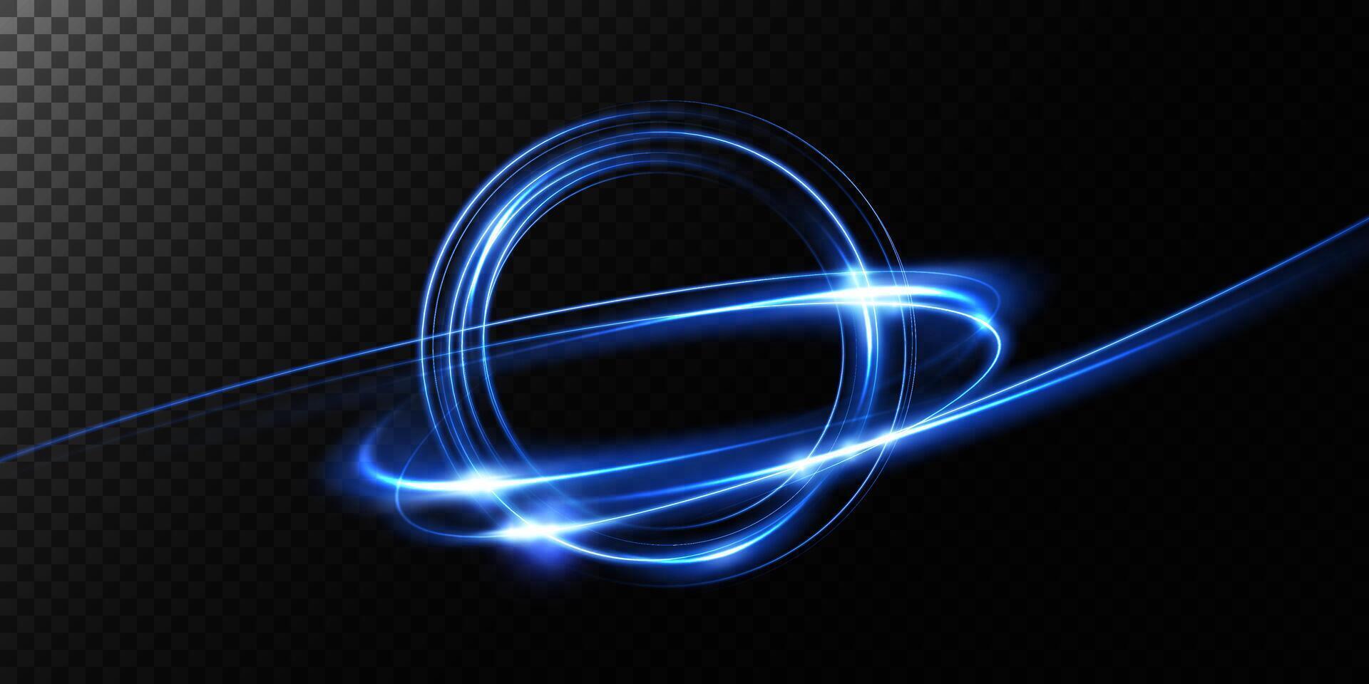This captivating Abstract Blue Light Swirl Design utilizes Dynamic Vectors to create a stunning visual experience