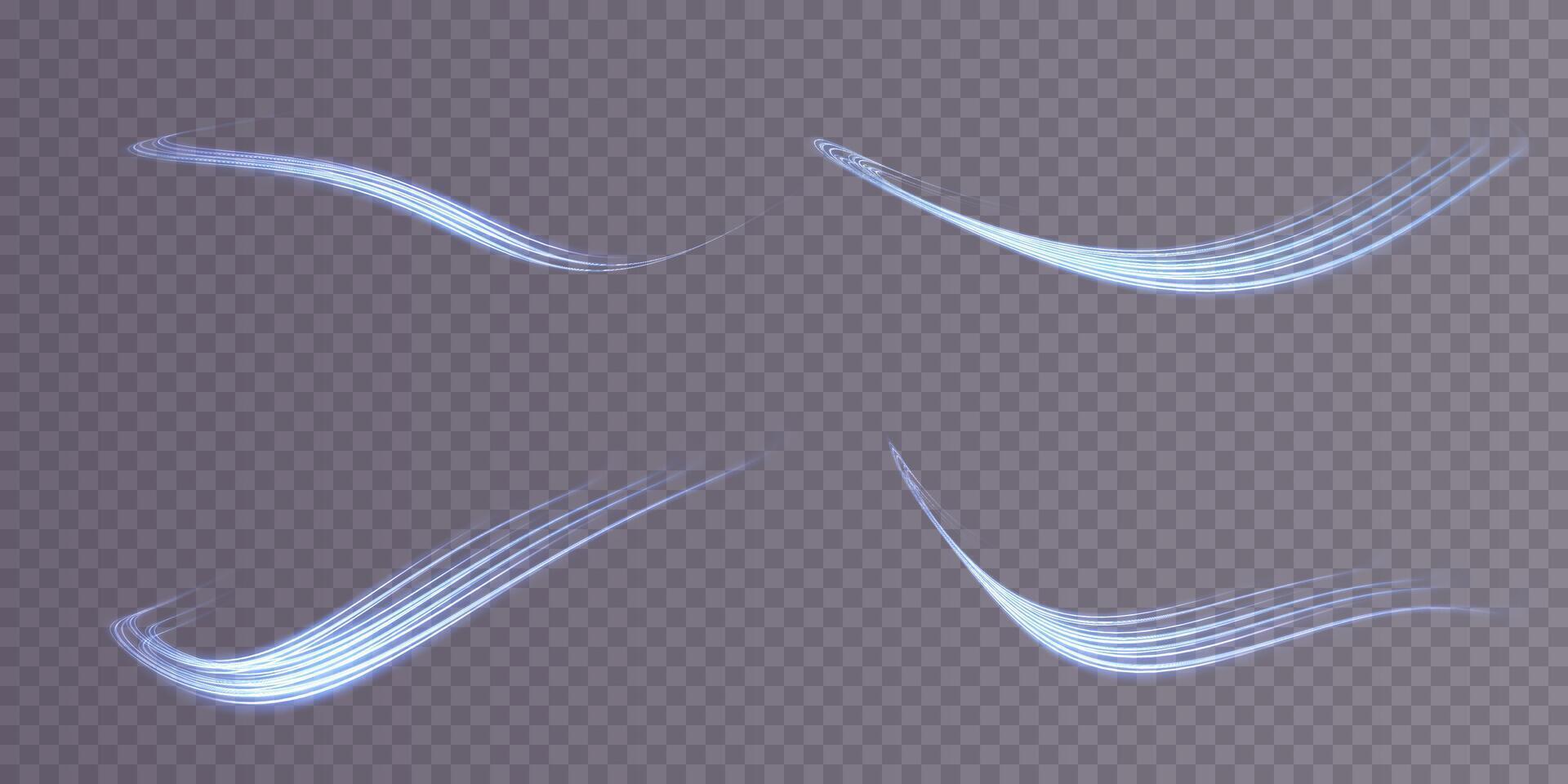 Stylized Hair Brush Strokes Ideal for Enhancing Digital Art and Beautiful Illustrations in Creative Projects vector