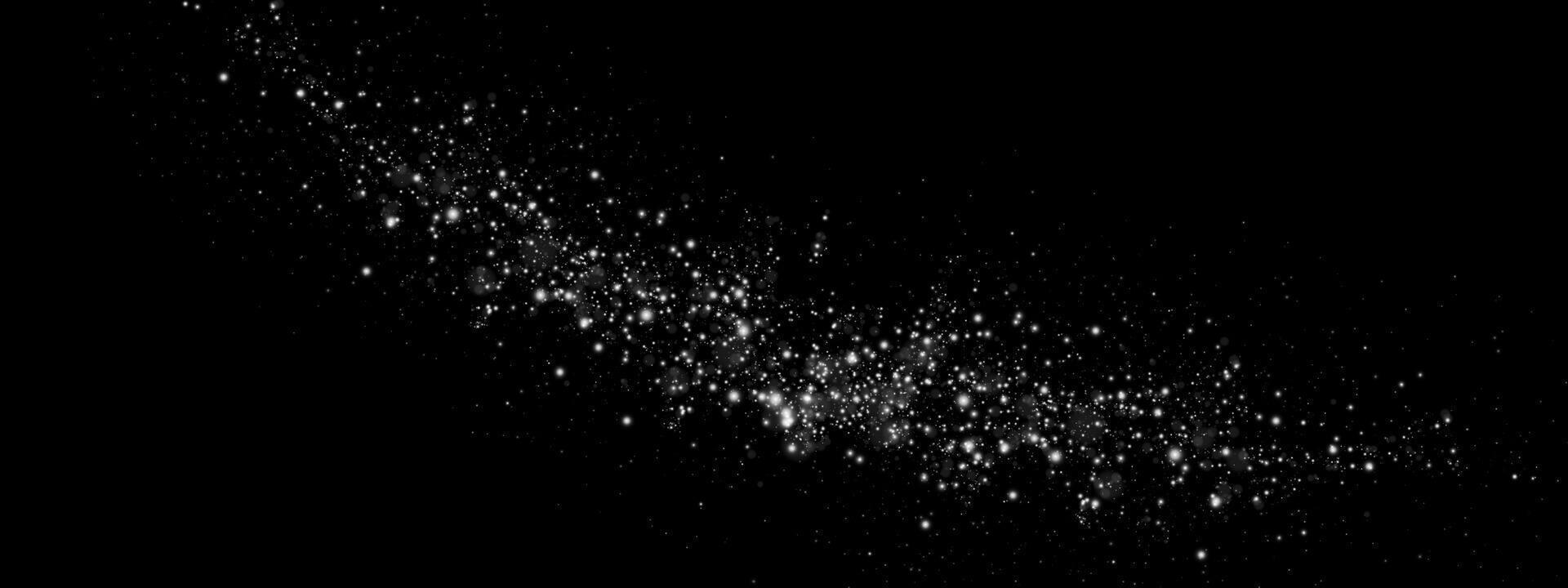The breathtaking Starlit Nebula, brimming with Shimmering Cosmic Particles, captivates the observers mind vector