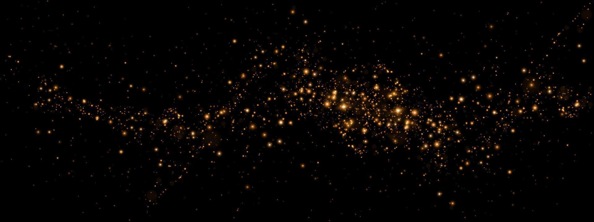 Experience the Majestic Cosmic Glow on a Black Background, a stunning spectacle that captivates the soul vector