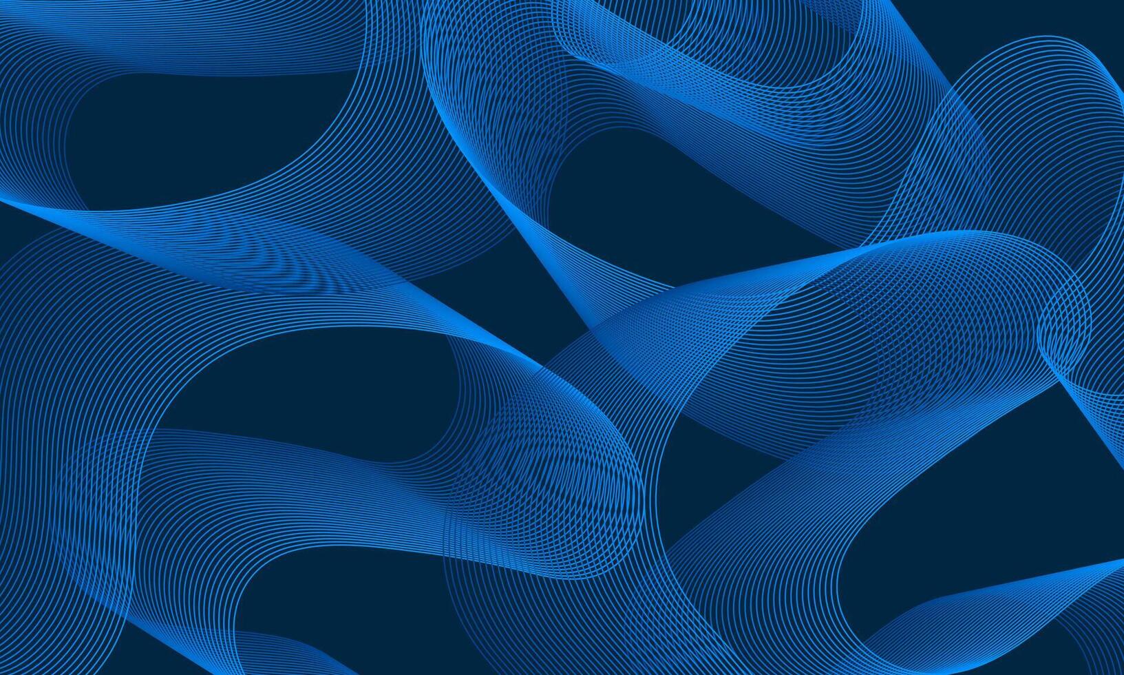 Abstract Blue Wave Pattern Background Wallpaper design template vector