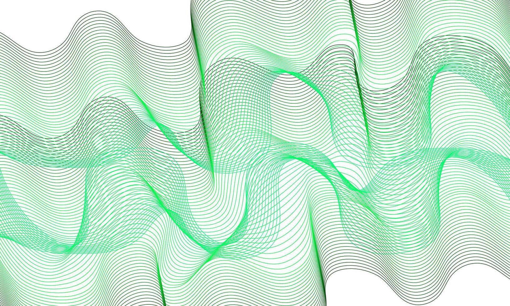 Abstract Green Wave Pattern Background Wallpaper vector
