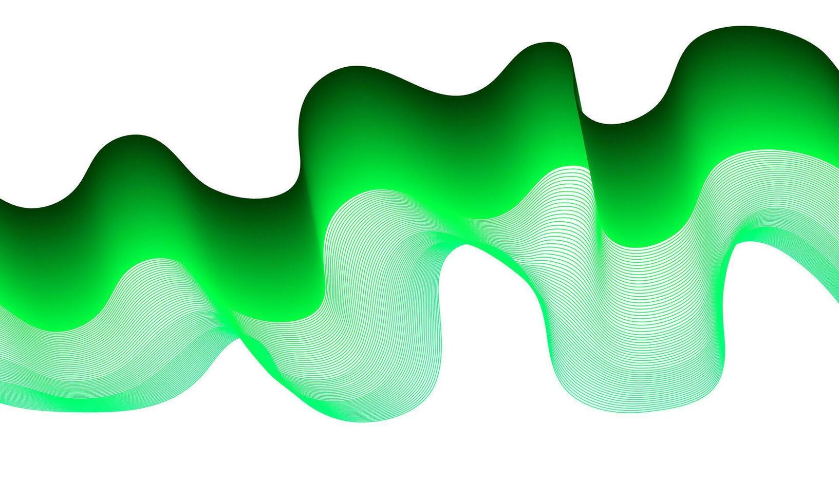 Abstract green wave Background Wallpaper design vector