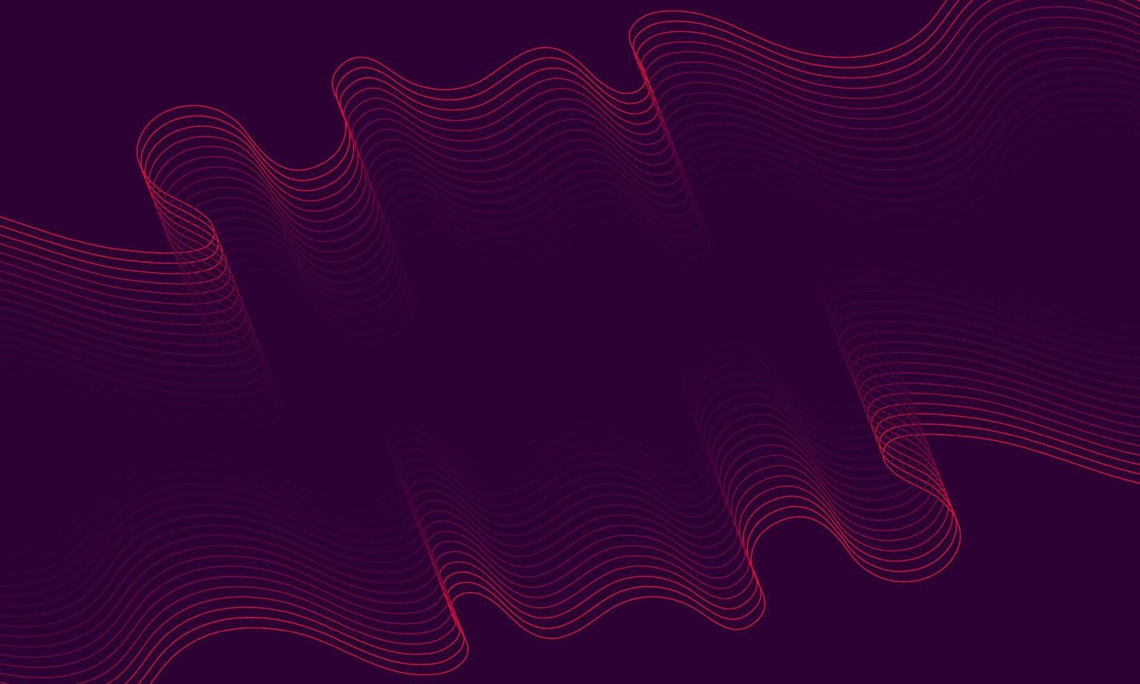 Abstract Purple Wave Lines Background vector