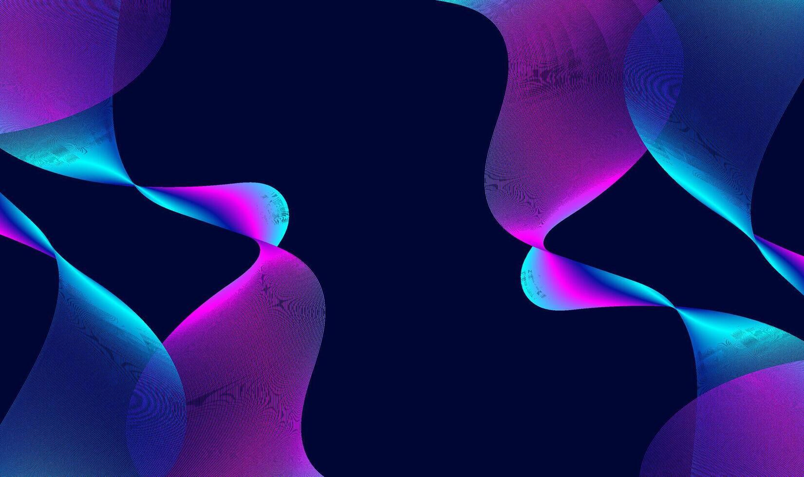 Abstract Blue Purple Gradient Wave Background vector