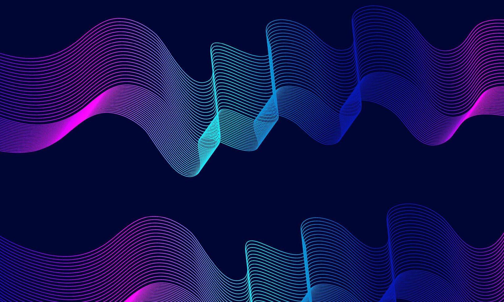 Abstract Wave Design with Gradient Colors Background Wallpaper vector