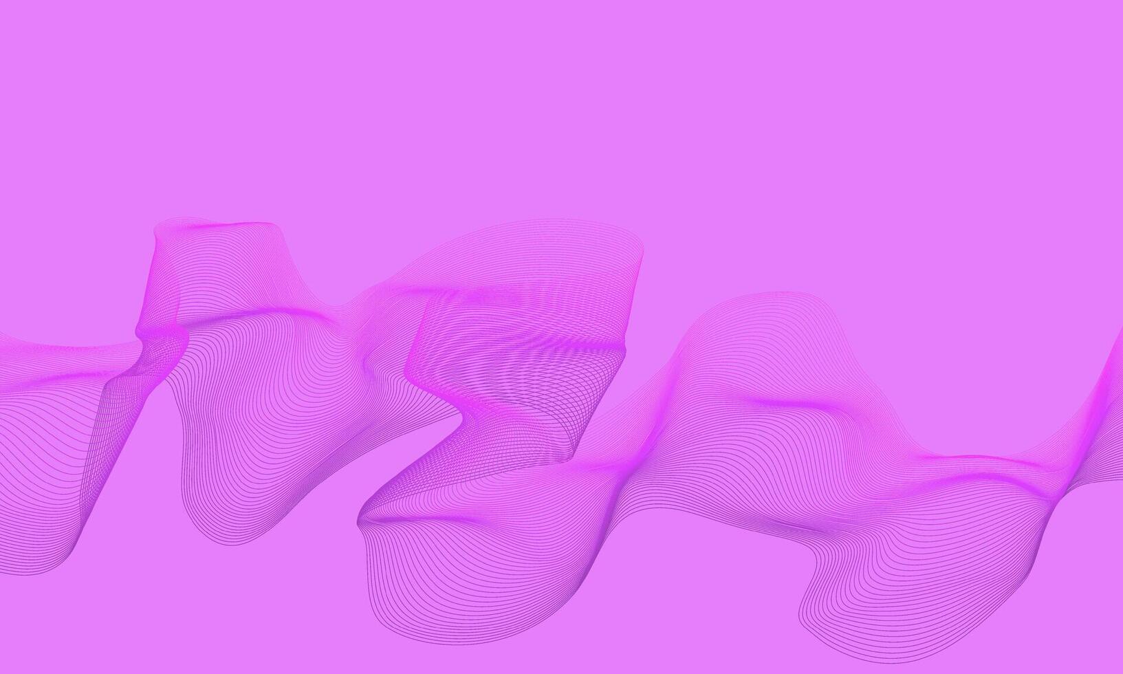 Abstract Pink Line Waves Modern Flow Background vector
