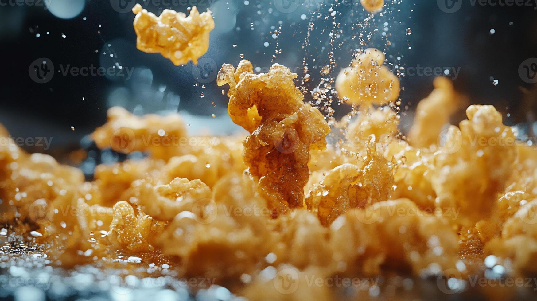 Crispy Fried Calamari Golden Coating and Zesty Dip Turkish Seafood in Street Food High Resolution photo