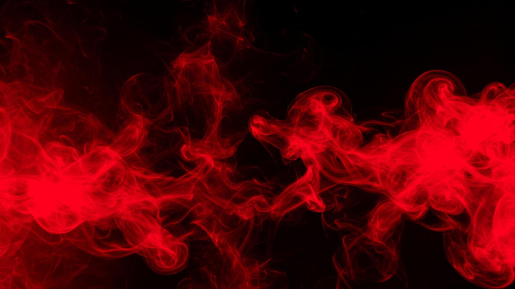Black background with cool red smoke swirl, bold and intense photo