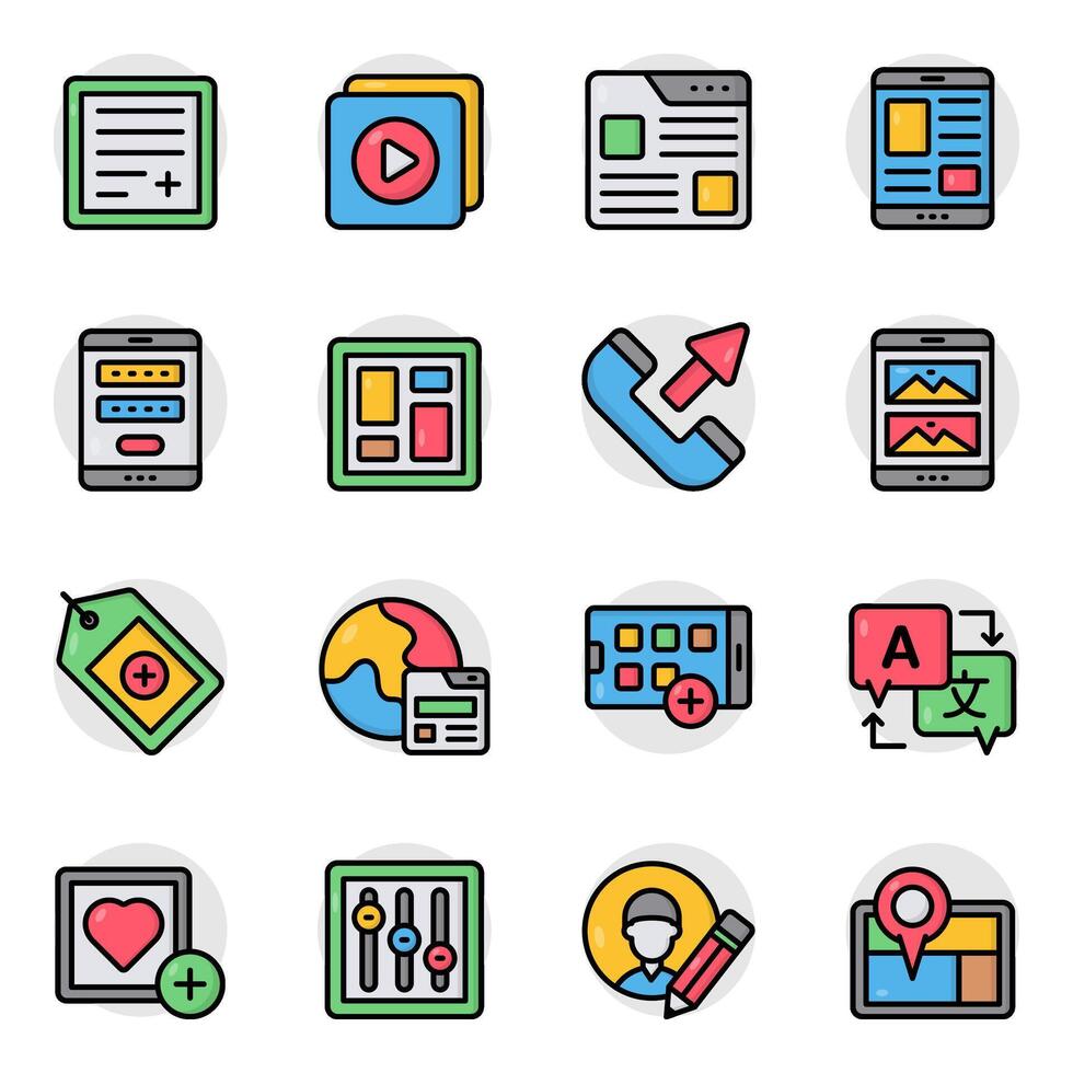 Set of User Experience vector