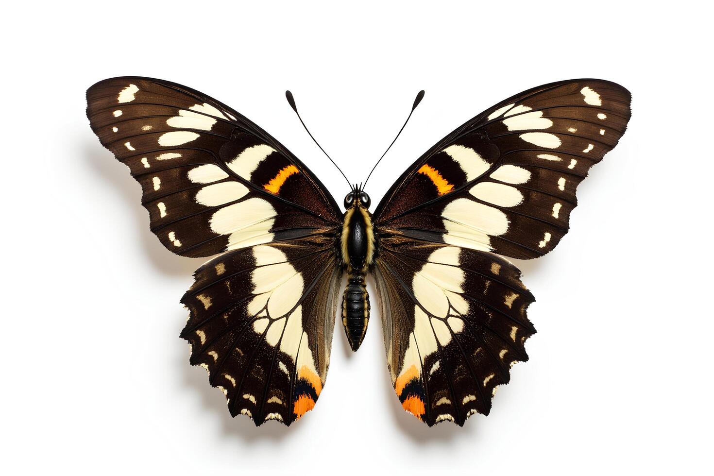 Colorful butterfly with striking patterns and detailed wings display photo