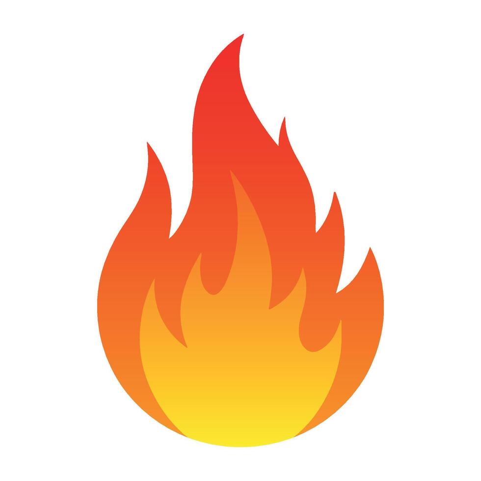 Fire flame illustration vector