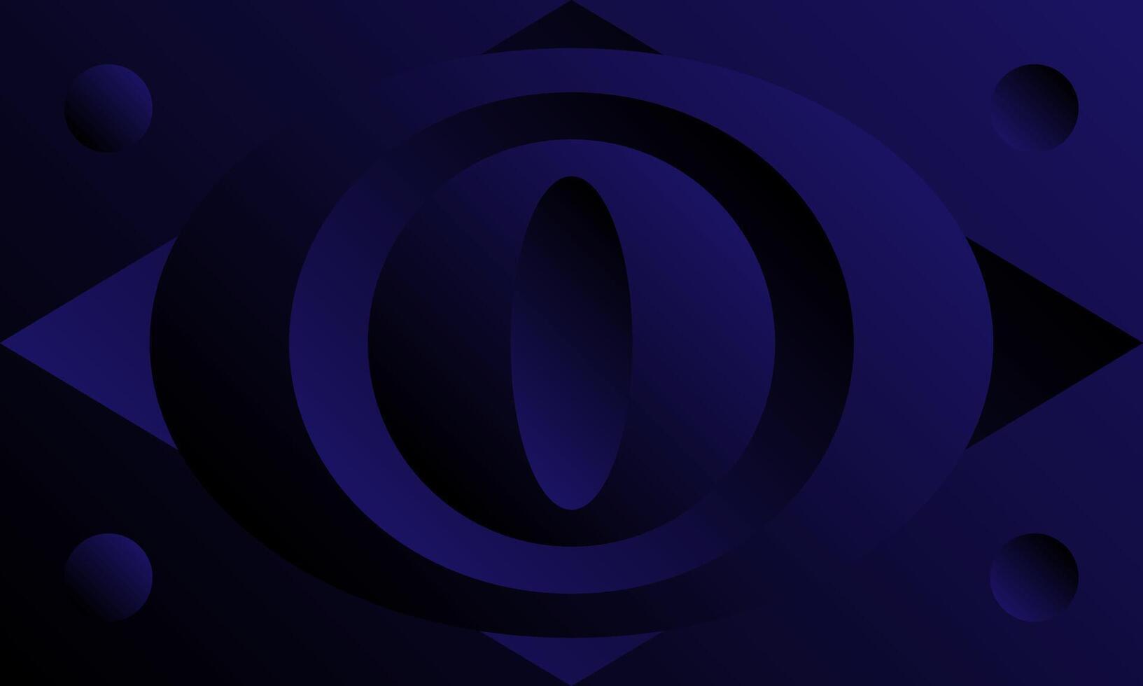 Abstract dark blue circular target focus design background for futuristic technology concept vector