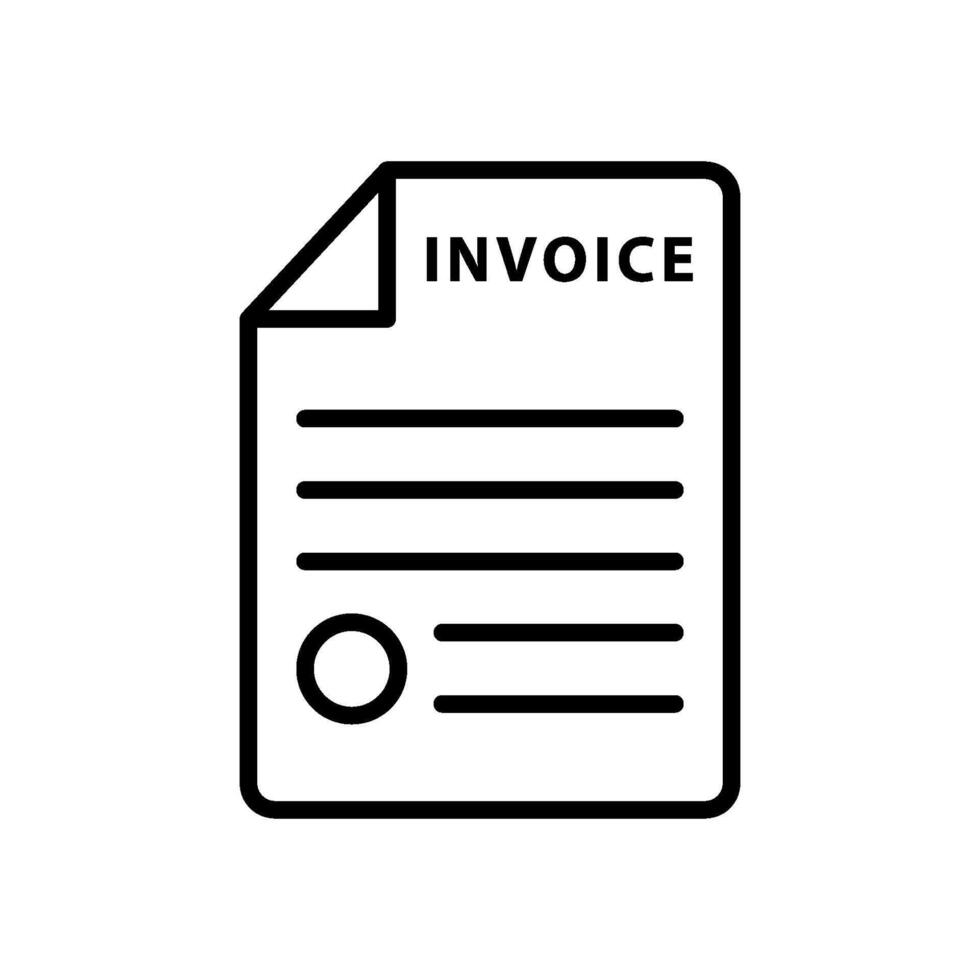 Invoice simple and modern vector