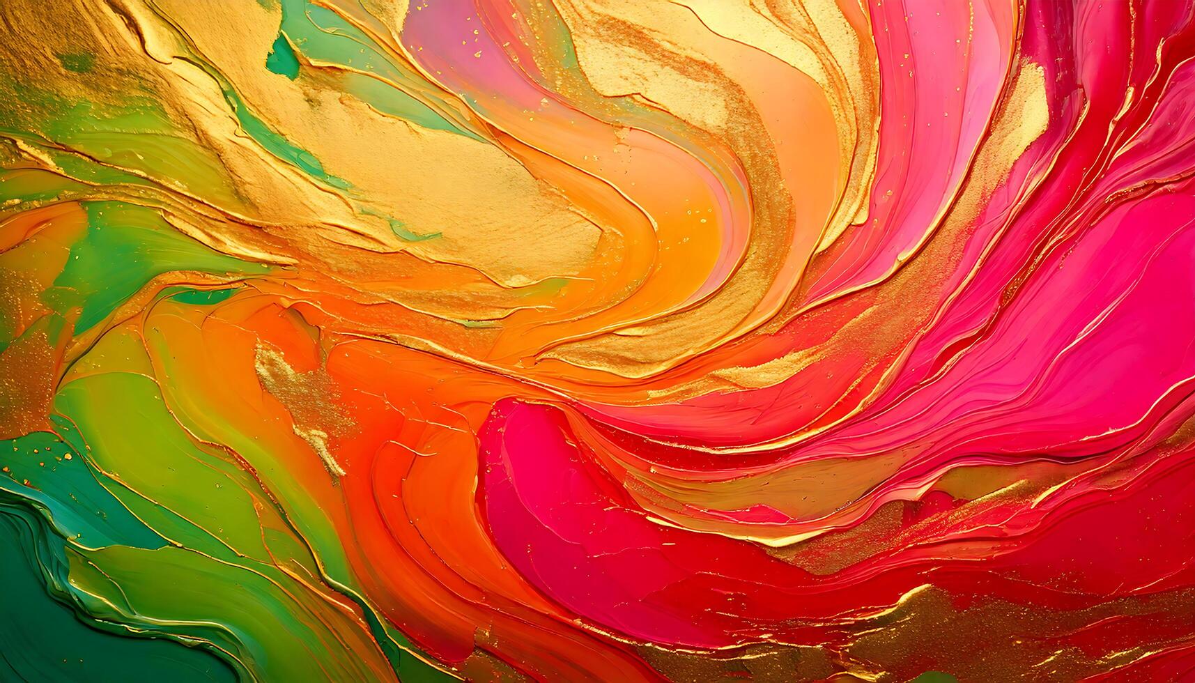 Abstract Artwork Featuring Colorful Swirls and Golden Highlights background photo