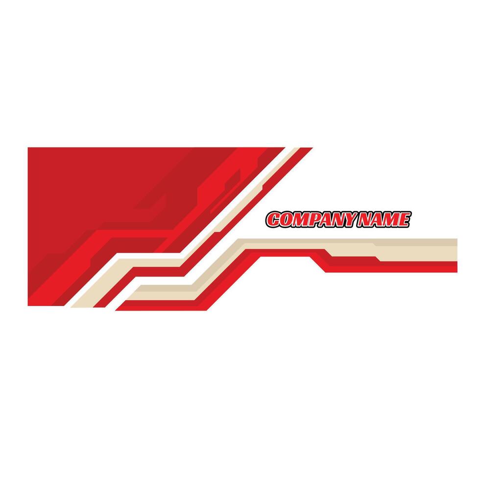 decal livery design for wrapping cargo van and racing car bodies. vector