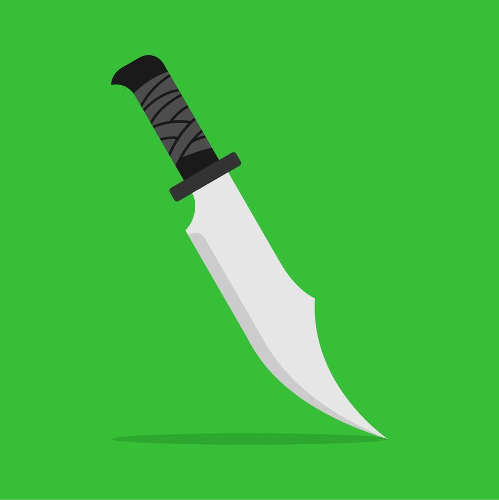 Knife for self defense training vector