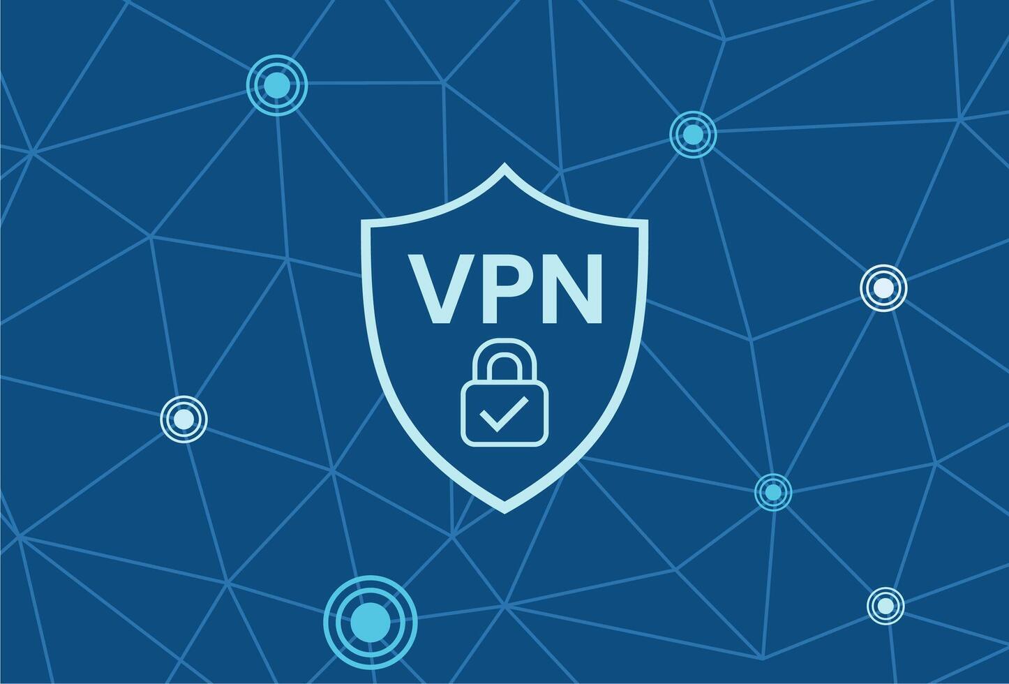 VPN security abstract background with locked padlock symbol vector