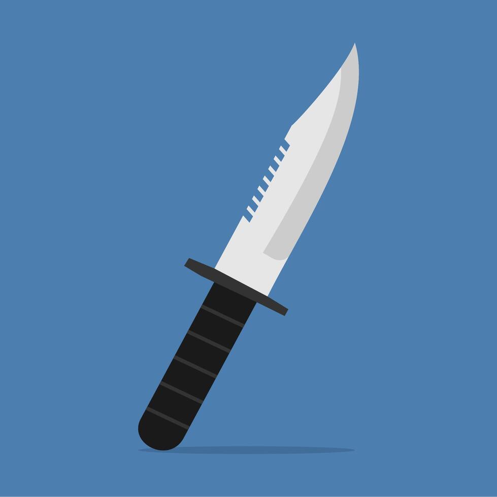 Sharp weapons, knives for military members vector